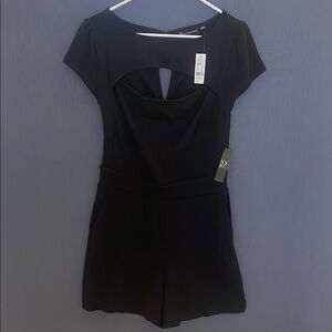 NWT New York & Company Elegant Black Romper Size Medium